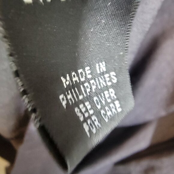 ALYX Classic Little Blue Dress Short Sleeve Career Zipper Up Back Size 16 EUC - Picture 9 of 10